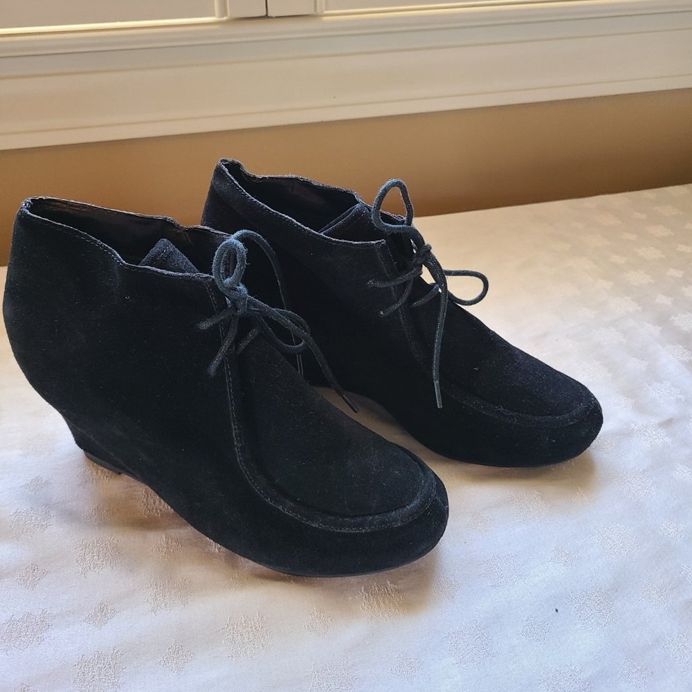 DV by Dolce Vita Suede Wedge Ankle Booties
